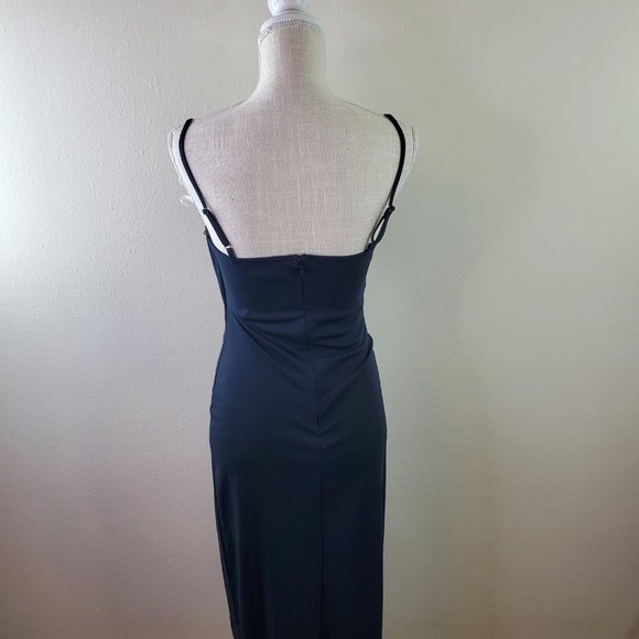 Forever 21 Womens Strapy Thigh Slit Bodycon Dress - Picture 2 of 8